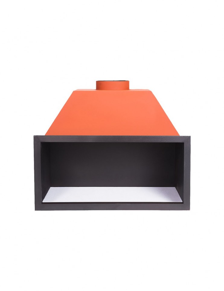 Hogar para Chimenea a Leña Frontal Loft Pequeño