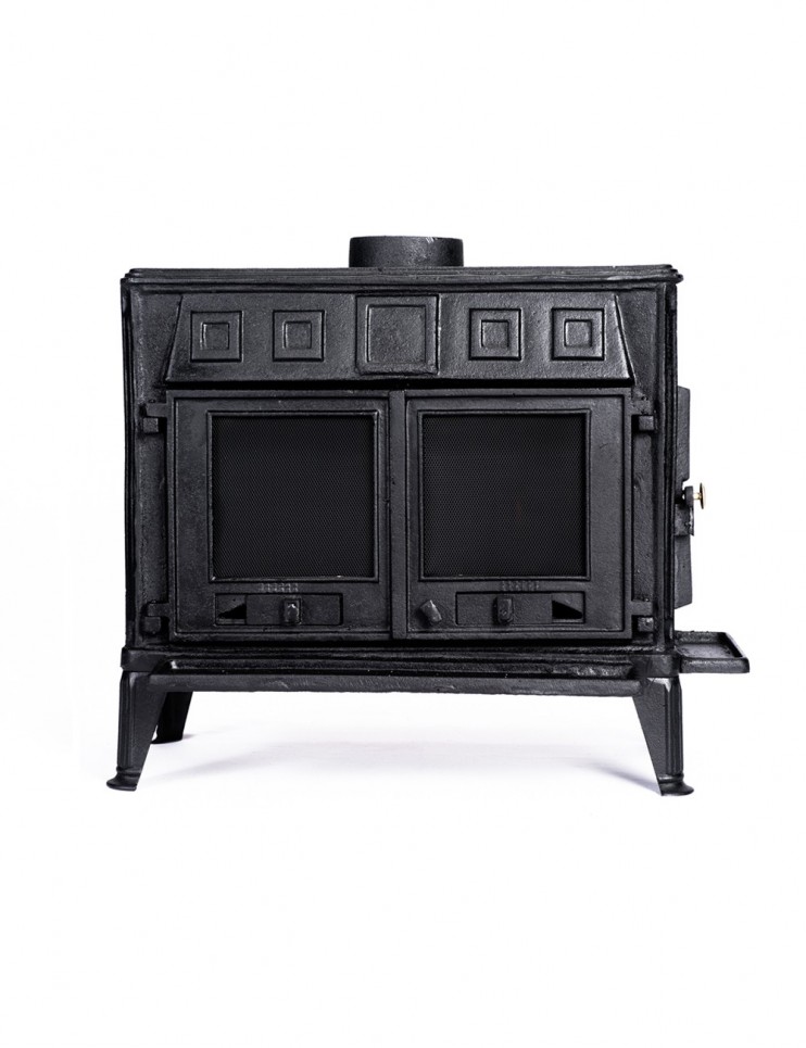 Chimenea a Leña en Hierro Fundido Rectangular