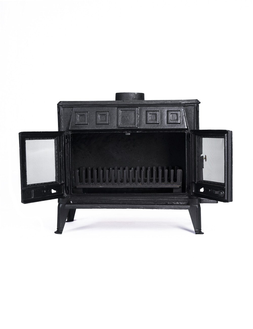 Chimenea a Leña en Hierro Fundido Rectangular