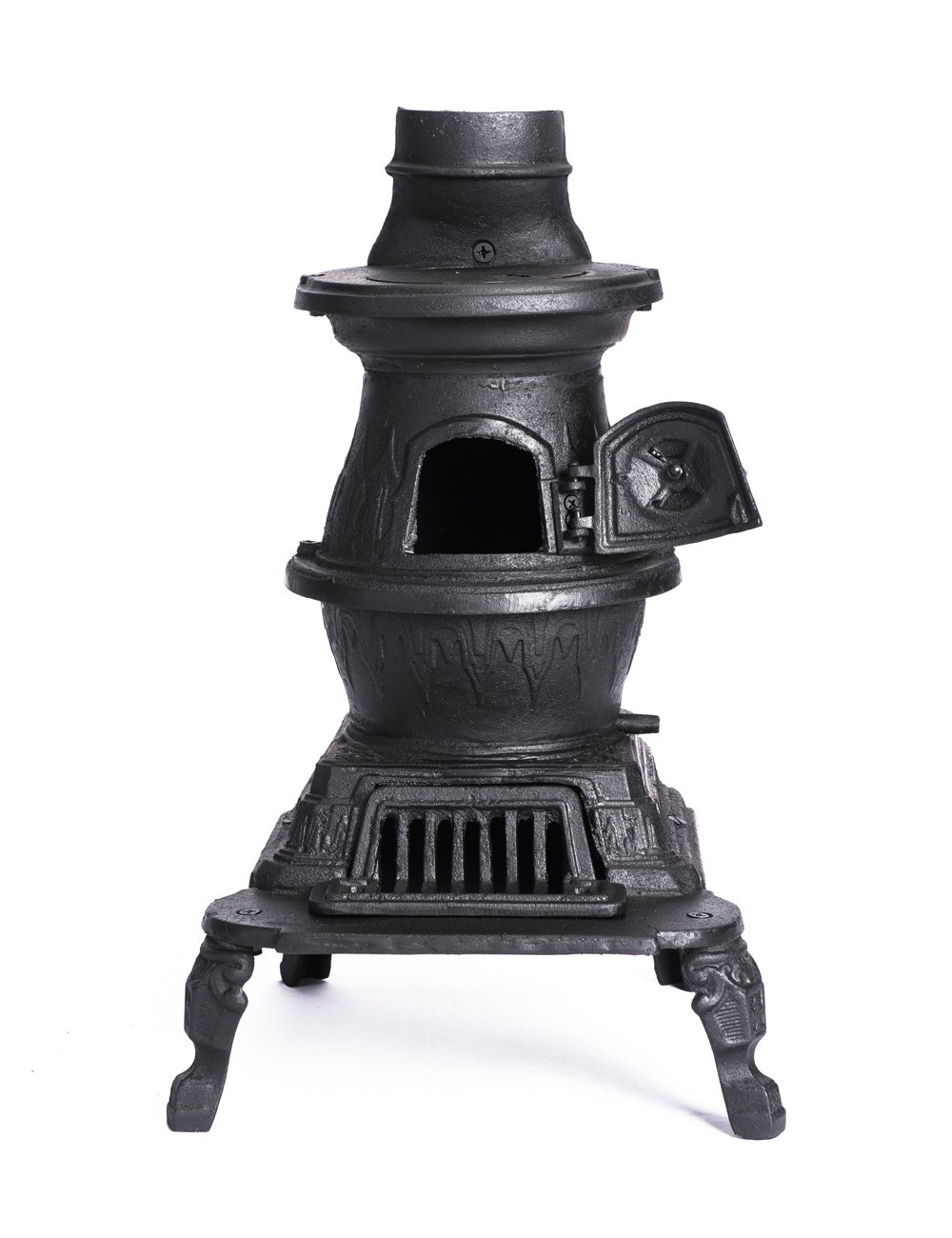 Chimenea y Estufa a Leña en Hierro Fundido Texana Pequeña