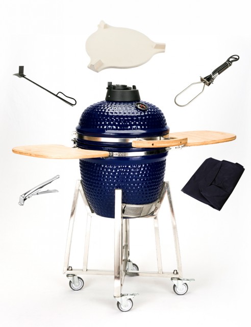 Combo Asador Kamado Portátil 21"
