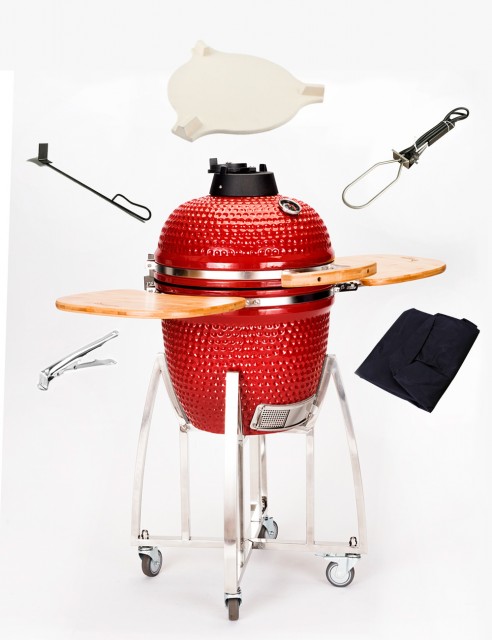 Combo Asador Kamado Portátil 18"