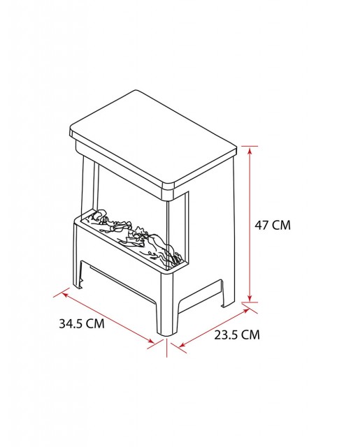 Chimenea Eléctrica Mini Moderna