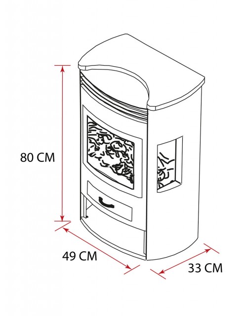Chimenea Eléctrica Escandinava