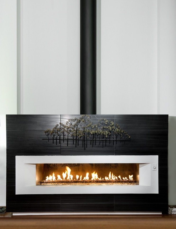 Chimeneas a Gas Loft Vented Quemador Plano