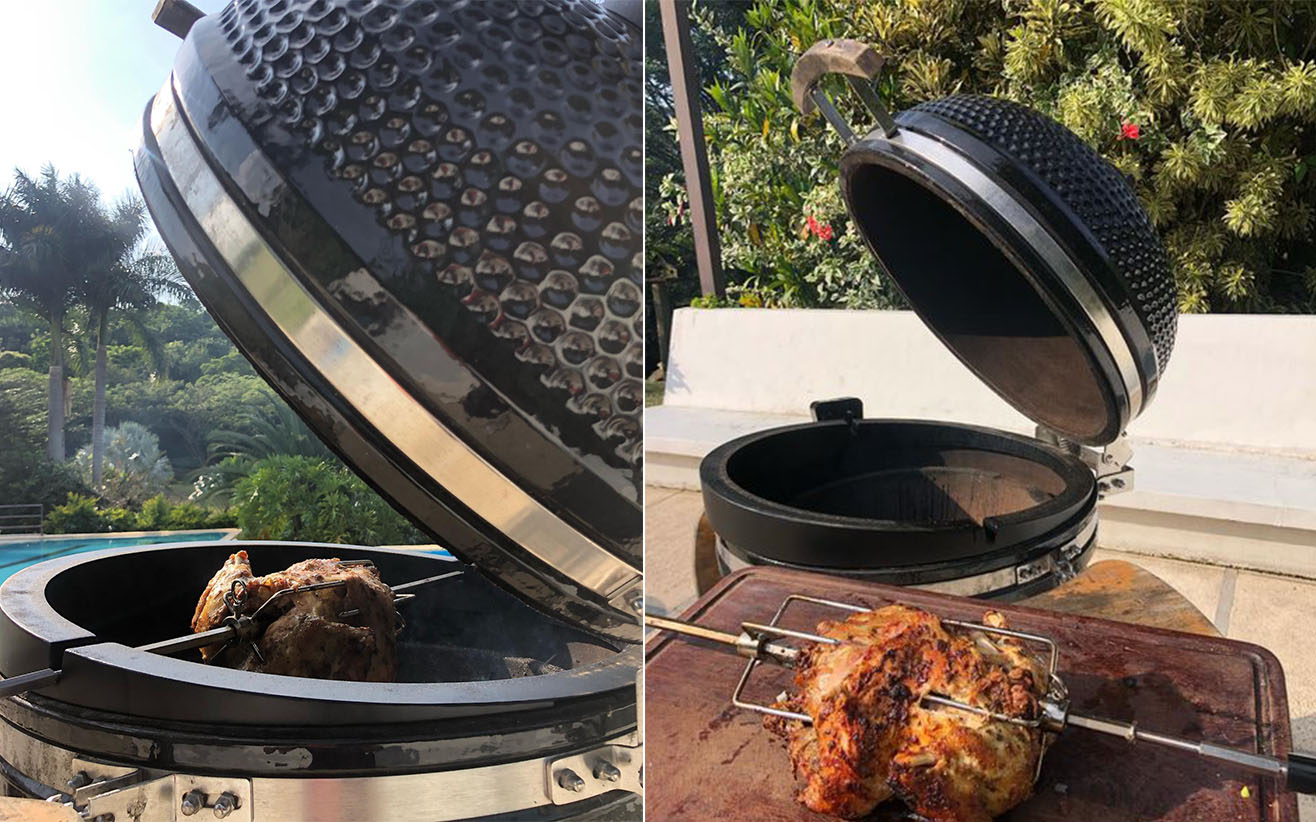 Kamador Asador Pollo Rostizador